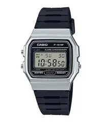 在飛比找Yahoo!奇摩拍賣優惠-CASIO WATCH 卡西歐運動復古版銀黑電子矽膠帶腕錶 