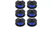 *New 6 Pack Benair Replacement Spool Weed Trimmer 8v-24v-And 40v-Black & Decker