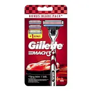 Gillette Mach3+ with (Razor 1 Handle + 3 Replacement Cartridge [Limited Edition]