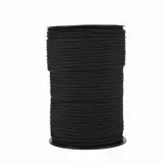 (Black)550 Reflective Paracord Parachute Cord Lanyard 9 Strand Core 100m DS