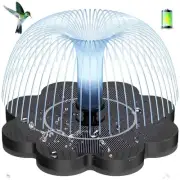 3.5W Solar Fountain with 2000mAh Battery - Work On Cloudy Day- Upgrade Lucky
