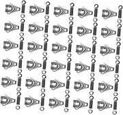 HEALSOPTHY 30Sets Metal Pant Hooks and Eye Closures for DIY Garment Decorations Durable Sewing Accessories for Skirts Trousers and Clothing Fixing Smooth Resistant Finish