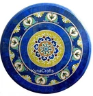 Antique Design Inlay Work Coffee Table Top Round Marble Dining Table for Hotel