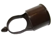 Brown Aluminum Eye-Tops (Loop Caps) for Chain Link Fence - 6 Pack