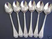 6 GENIUNE ONEIDA MARQUETTE TEASPOONS ONEIDA NEW 18/8 S/S FREE SHIPPING US ONLY