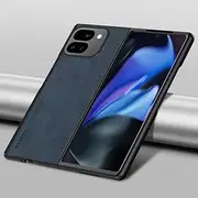 [Jarttarn] Case for Google Pixel 9 Pro Fold (2024),Ultra-Thin Anti-Fall Shockproof Phone Case,Soft Leather Protective Back Cover for Pixel 9Pro Fold (Blue)