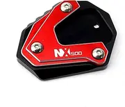 Compatible with NX500 NX 500 2023 2024 2025 NX400 CNC Motorcycle Side Stand Extension Kickstand Plate Pad Tire Valve Caps