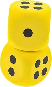 YARNOW 2Pcs Large Eva Dice for Fun Learning and Entertainment Soft Game Dice for Parties Teaching Activities and Classroom Use Dices