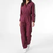 Adidas Originals Boiler Suit Overalls Jumpsuit One Piece Suit Rare Wine Red 34