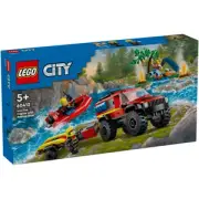 LEGO City 4x4 Fire Engine with Rescue Boat Toy 60412