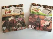 NEW2x Mini Recipe File holders incl. labels