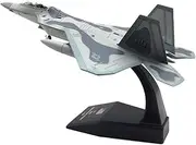 Replica Pre-Build Aircraf Scale Aircraft Models1:10 For Metal Alloy Replica Of 5th Generation Stealth Fighter Raptor F-22 Model For Gift Display Collection Or Desktop Decoration Collection Gift Displa