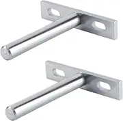 Heavy Duty Wall Mounted Round Bracket for Shelf Board Household - Sturdy Steel Bracket (10 cm 3 inches)