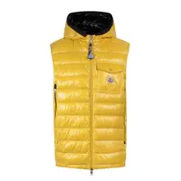 在飛比找ETMall東森購物網優惠-【MONCLER】男款 RAGOT 連帽羽絨背心-黃色 (2