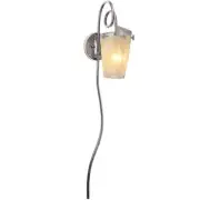Kalco Lighting 4305PS/FROST Tribecca Wall Sconce Pearl Silver