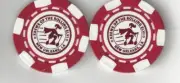 KREWE OF ROLLING ELVI 2023 CHRISTMAS POKER CHIP/DOUBLOON