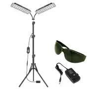 Red Light Therapy Lamp 2 Head Dual Infrared Lamps 660nm and 850nm Read Infrared