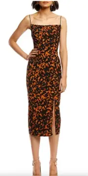 PASDUCHAS Dress Bronx Midi Size 14 Tortoiseshell Leopard Print BNWT