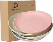 Shopwithgreen Wheat Straw Plates ¡­ large Multicolor
