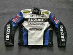 SUZUKI皮衣 摩托車騎行服賽車騎士機車服 越野防風保暖防摔賽車服