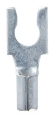 Jandorf 60912 Tin-Plated Copper #8 Stud Uninsulated Spade Terminal 16 to 14 AWG