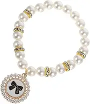 VANZACK Pet Necklace for Dogs and Cats Luxurious Collar Jewelry for Medium Pets Refined Elegant Choker Accessory for Girls and Puppies