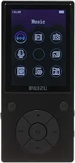 zolyet D11 8GB MP3 MP4 Player BT Music Player FM Radio Voice TF Card Slot 3.5mm Earphone Built-in Mic Speaker Support Stopwatch Calendar Alarm Clock Pedometer Black