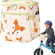 Front Bike Basket Kids,Cute Cartoon Bike Tricycle Handlebar Bag - Waterproof Cycling Carrier Pocket Bicycles Storage for Children Outdoor Fun