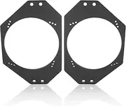 NuIth 4”x6” to 5.25” Front Dash Speaker Adapter for 1997-2006 Jeep Wrangler TJ LJ, 5 1/4 inch Speaker Ring Adapter Solid Plastic, 5.25 inch Aftermarket Speaker Bracket, 2PCS