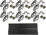 BuliBoao Rocker Arm and Pushrods Kit Fits for Jeep Wrangler Grand Cherokee 242ci 4.0L 1987-2006 RK-551-2, MPR437S, PR-437