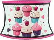 Back Support Belt Stretchy Adjustable Abdominal Support Band Cupcake Candy Hearts Sweet Waist Trainer Waist Back Brace Protector