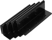 ASAKKURA 4pcs Heavy Duty Bed Rail Connectors Robust Support Brackets for Secure Bed Frame Assembly User Friendly Installation Elegant Finish