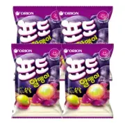 4X Orion Fruit gummy jelly grain of grapes sweet candy adult snack 67g 4EA Korea