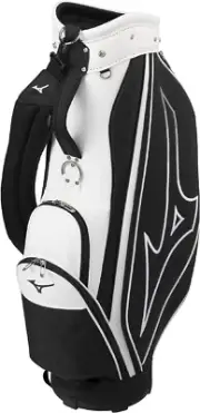 MIZUNO Golf Men's Cart Caddy Bag NX.6 Black White 9 x 47 inch 72cm2.6kg 5LJC2402