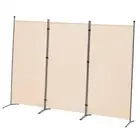 Room Divider, 3 Panel Folding Partition Privacy Screens, Freestanding Fabric