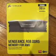 CORSAIR - VENGEANCE RGB 32GB (2x16GB) DDR5 6000MHz C30 AMD EXPO