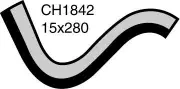 Mackay Rubber Bottom Radiator Hose for Ford Laser Meteor 1.3L & 1.5L CH1842