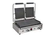 Apuro Double Contact Grill Ribbed Top Plates with Timer