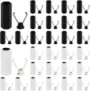 [GeoGeoDIY] 50 Sets 2 Colors Shoelace Tips Alloy Shoelace Head for DIY Shoe Laces Tips Protector Alloy Shoelace Heads and Cords End Metal Aglet Replacement Head for Shoestrings Or Clothes etc, Grey, Two colors