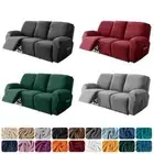 1 2 3 Seater Velvet Recliner Sofa Cover Split Design Slipcover with Side Pocket