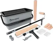 Complete 20-Piece 18 Inch Paint Roller Kit with Extension Pole for Easy Painting