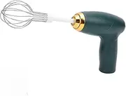 Electric Hand Mixer with Whisk, Stainless Steel USB Rechargeable Handheld Mixer with 1200mAh Battery, Portable Kitchen Food Mixe Powerful Blender for Baking, Cooking (Green)
