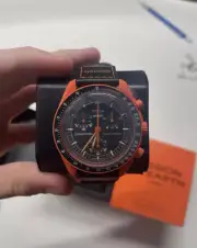 Omega x Swatch Mission On Earth Lava MoonSwatch Mission To Earth With Receipt