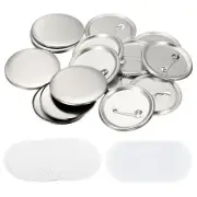 1.95" Blank Button Making Supplies,10Pcs Badge Parts for Button Maker Machine