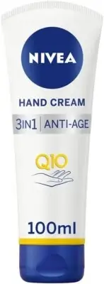 NIVEA 3in1 Q10 Anti-Age Care Moisturising Hand Cream - 100 ml (Pack of 1)