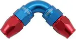Aeroflow 90 Deg -4AN to -4AN Teflon Full Flow Hose Ends Blue Ptfe - AF593-04-04D