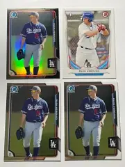 Alex Verdugo 2014 2015 Bowman Chrome Black Refractor RC Rookie Lot (4) Dodgers