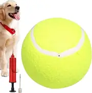 Dog Tennis Balls, Inflatable Oversized Tennis Ball for Dogs, Kids Play Balls, Puppy Ball Toys, Dog Interactive Toy, Funny Pet Chew Toy for Small Medium Large Dogs