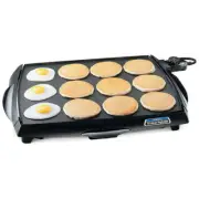 Electric Griddle Non Stick Cool Touch Kitchen BBQ Grill Eggs Bacon Pancake Cook