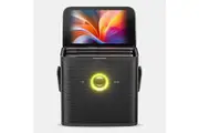 Ikarao Shell S3 Portable 80W Karaoke Machine Speaker with 7 Inch Lyrics Display Android Tablet,2 self charging Wireless Mics